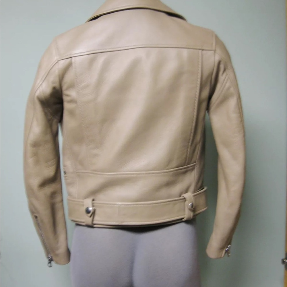 NEW Acne Studios Mock Leather Biker Moto Jacket 32 - Picture 4 of 8